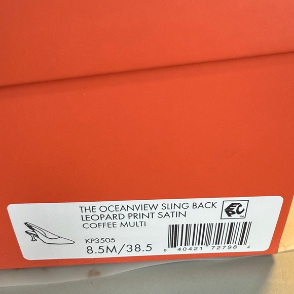 New Katy Perry Collections Animal Print Slingback Heels. Size 8.5 - Picture 5 of 5